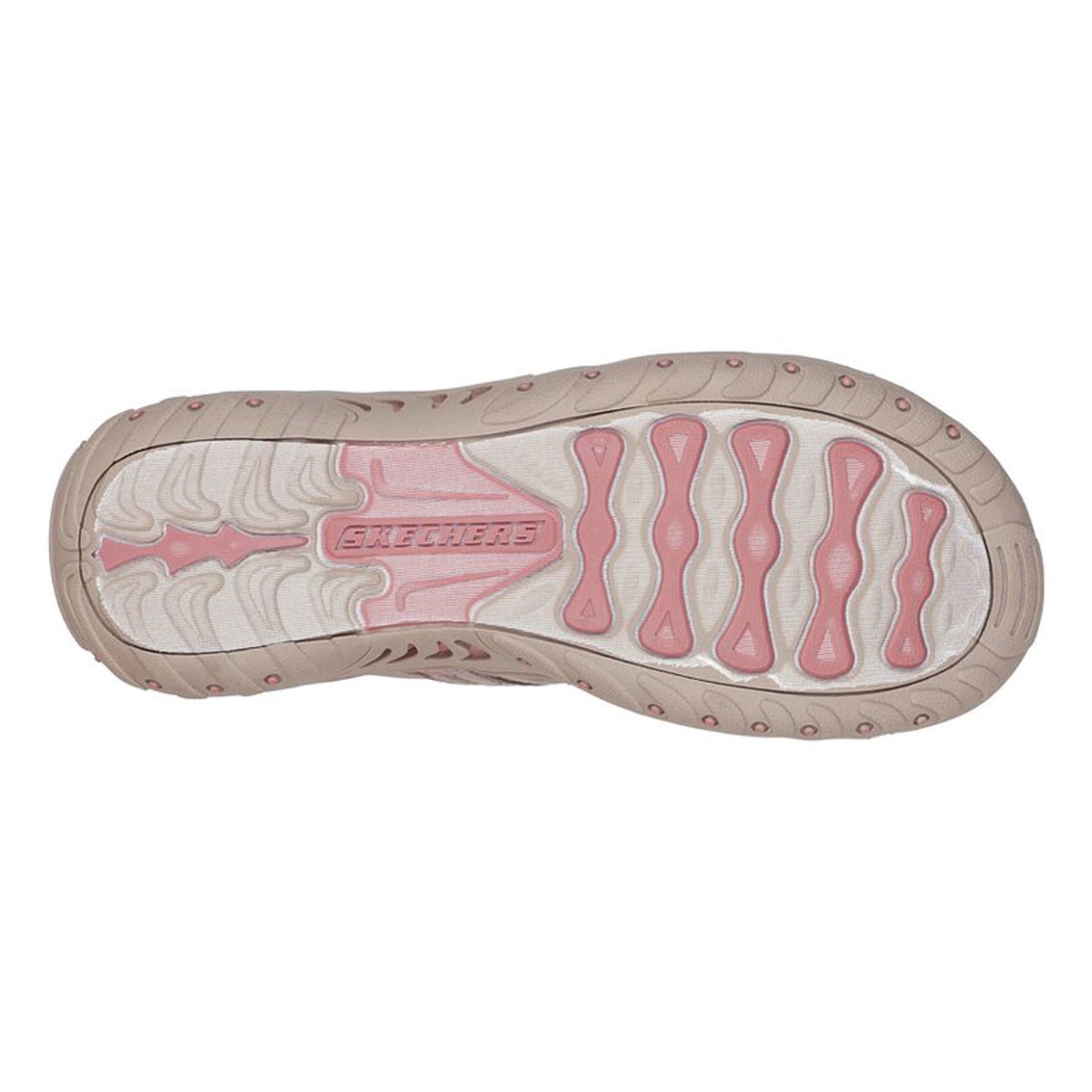 Peltz Shoes Women's Skechers Reggae - Vibrancy Sandal TAUPE 163100-TPE