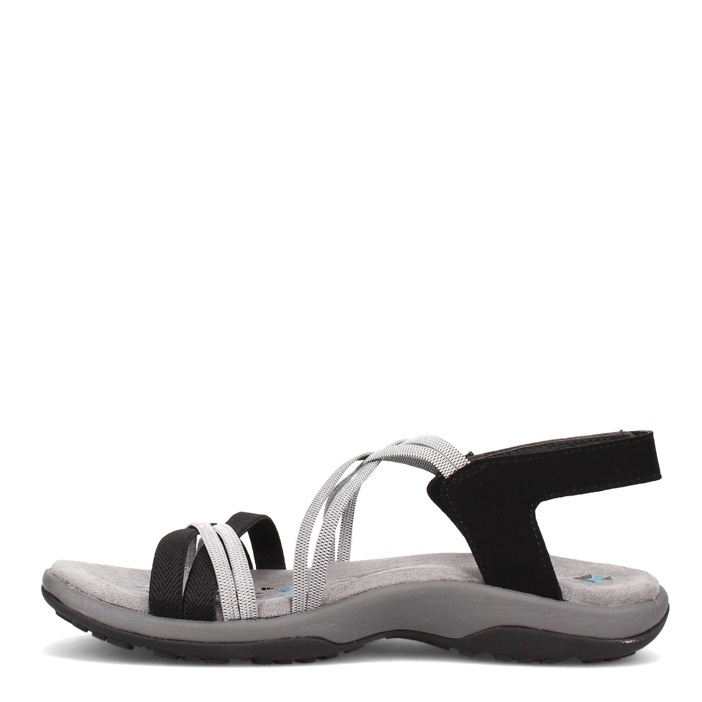 Peltz Shoes Women's Skechers Reggae Slim - Takes Two Sandal BLACK / CHARCOAL 163112-BKCC