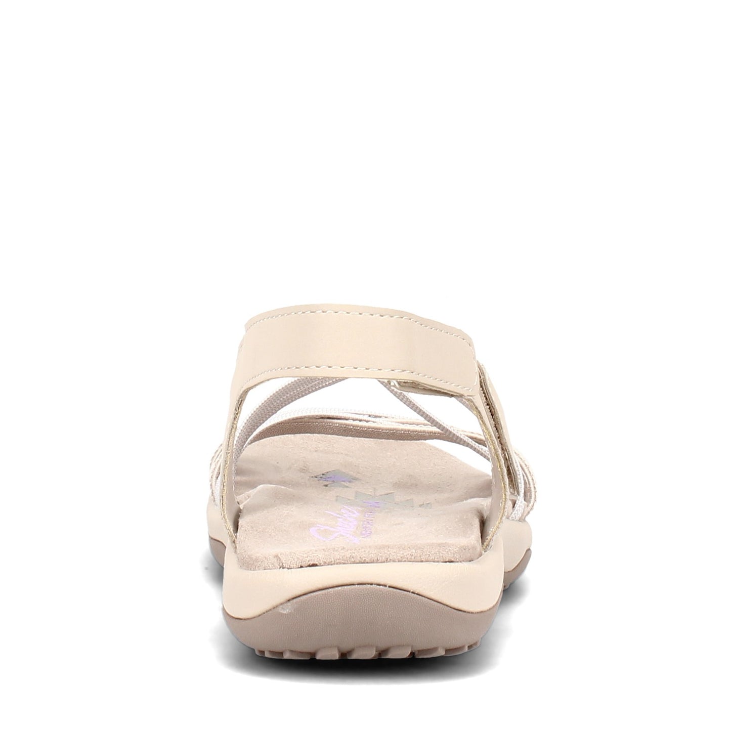 Peltz Shoes Women's Skechers Reggae Slim - Takes Two Sandal TAUPE 163112-TPE