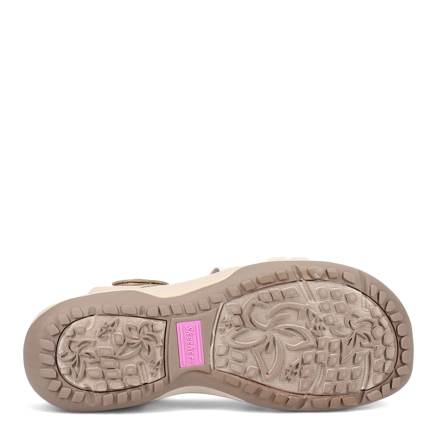 Peltz Shoes Women's Skechers Reggae Slim - Takes Two Sandal TAUPE 163112-TPE