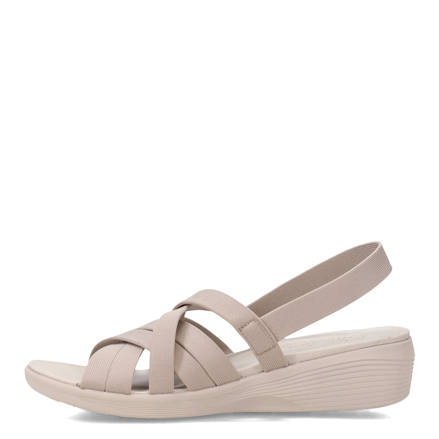 Peltz Shoes Women's Skechers Arya - True Calling Sandal TAUPE 163162-TPE