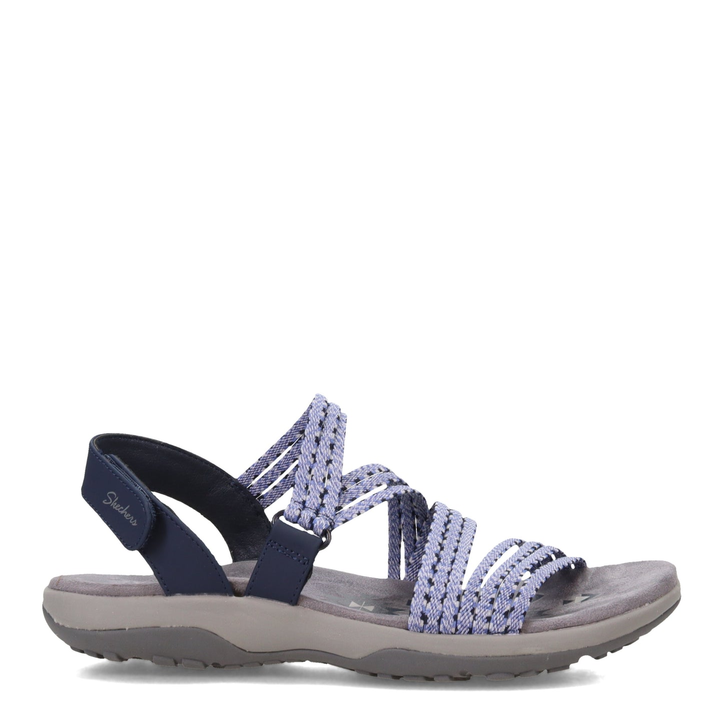 Peltz Shoes Women's Skechers Reggae Slim - Creek Living Sandal NAVY 163182-NVY