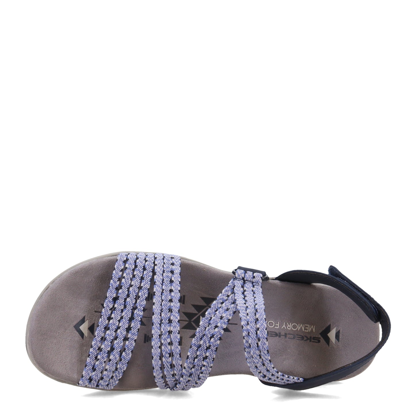 Peltz Shoes Women's Skechers Reggae Slim - Creek Living Sandal NAVY 163182-NVY