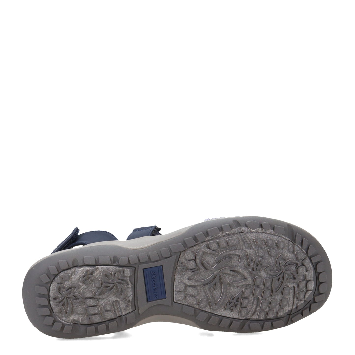Peltz Shoes Women's Skechers Reggae Slim - Creek Living Sandal NAVY 163182-NVY