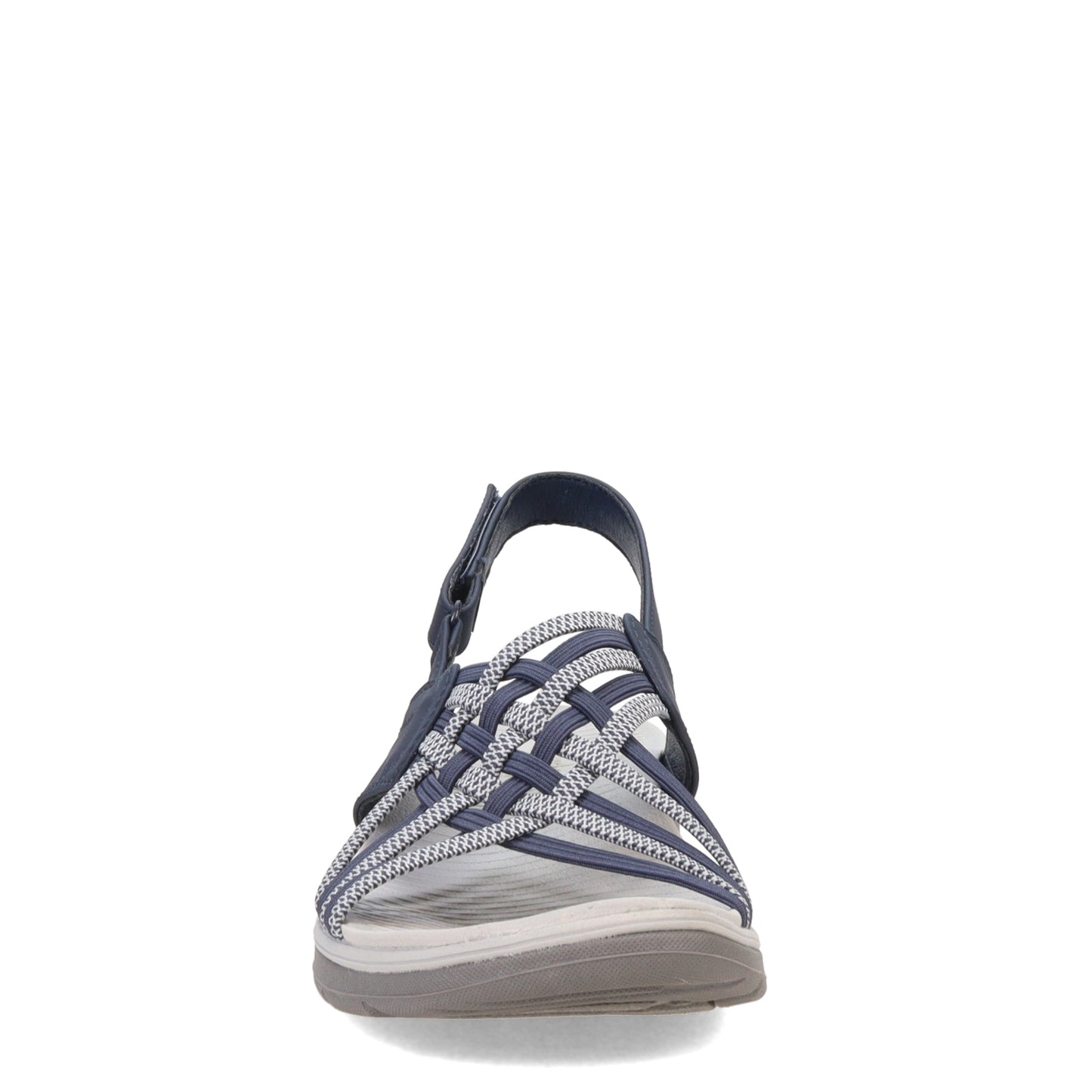 Peltz Shoes Women's Skechers Arch Fit Reggae Sport Sandal NAVY GREY 163321-NVGY