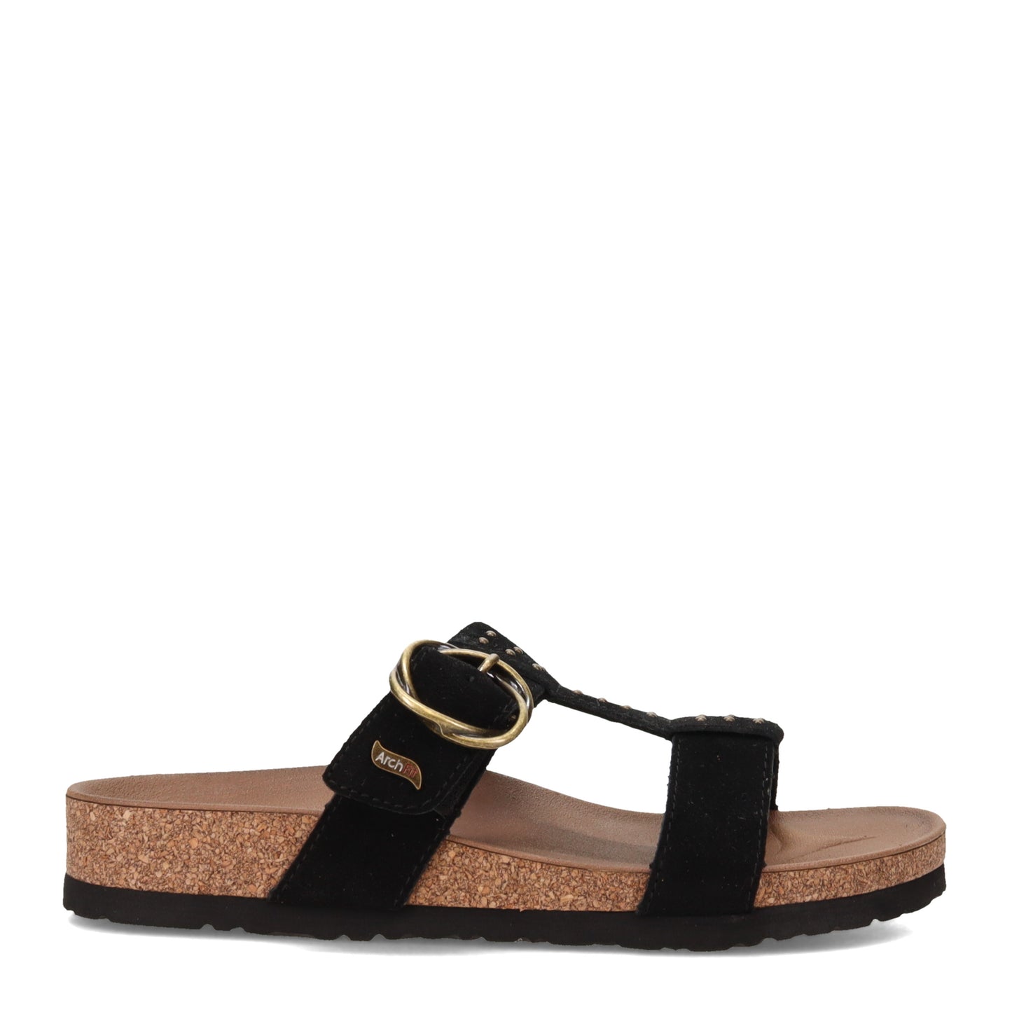 Peltz Shoes Women's Skechers Arch Fit Granola - Sun-Days Sandal BLACK 163351-BLK