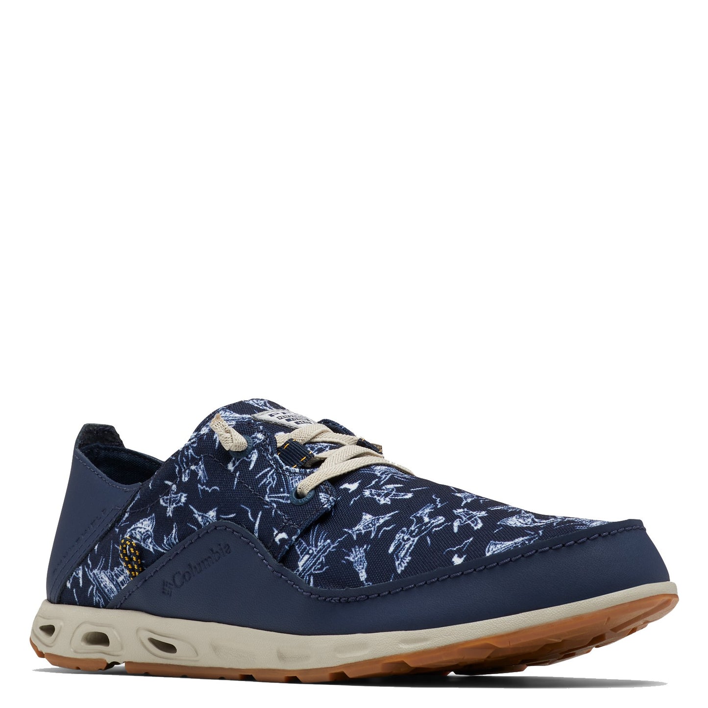 Peltz Shoes Men's Columbia Bahama Vent Relaxed PFG Shoe NAVY MULTI 1661511-481