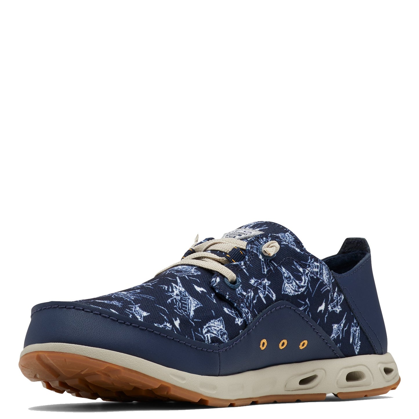 Peltz Shoes Men's Columbia Bahama Vent Relaxed PFG Shoe NAVY MULTI 1661511-481