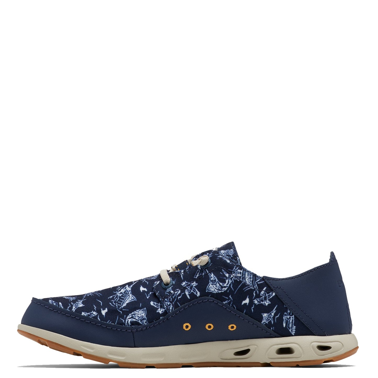 Peltz Shoes Men's Columbia Bahama Vent Relaxed PFG Shoe NAVY MULTI 1661511-481