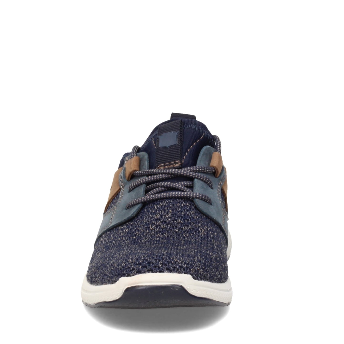 Peltz Shoes Boy's Florsheim Great Lakes Knit Plain Toe Sneaker - Little Kid & Big Kid NAVY 16671-410