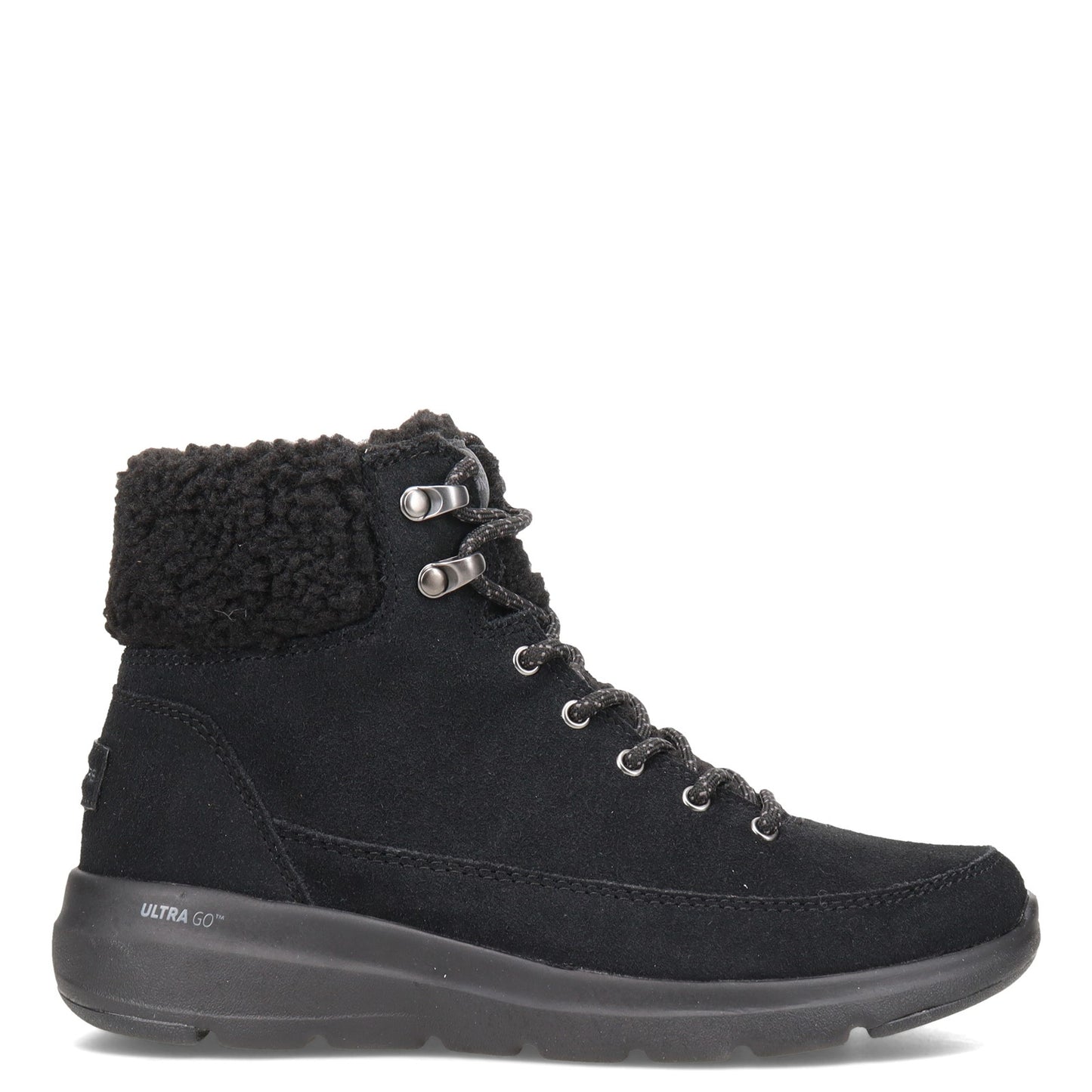 Peltz Shoes Women's Skechers On the GO Glacial Woodlands Boot BLACK 16677-BBK