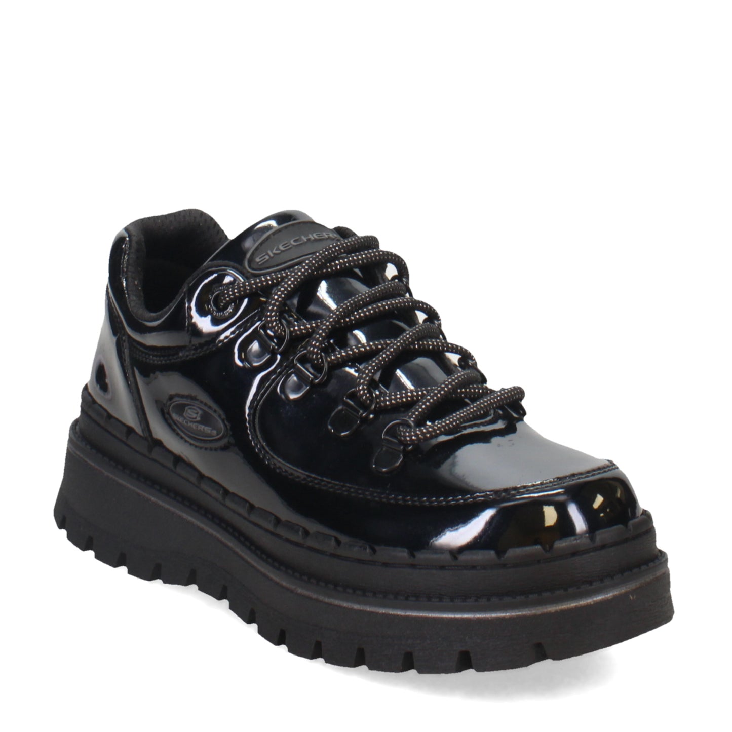 Peltz Shoes Women's Skechers Jammers - Cool Block Lace-Up BLACK 167073-BPT