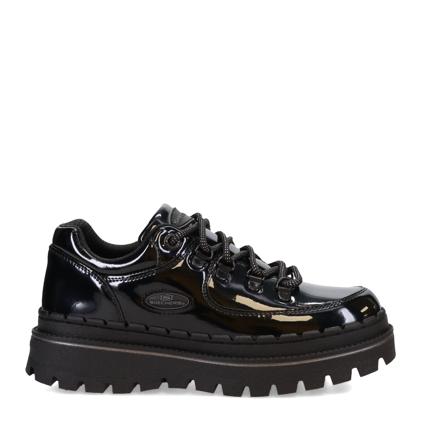 Peltz Shoes Women's Skechers Jammers - Cool Block Lace-Up BLACK 167073-BPT