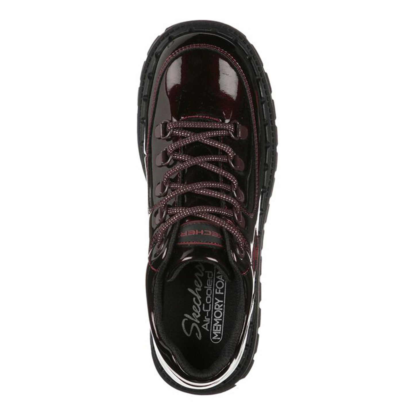 Peltz Shoes Women's Skechers Jammers - Cool Block Lace-Up BURGUNDY 167073-BURG