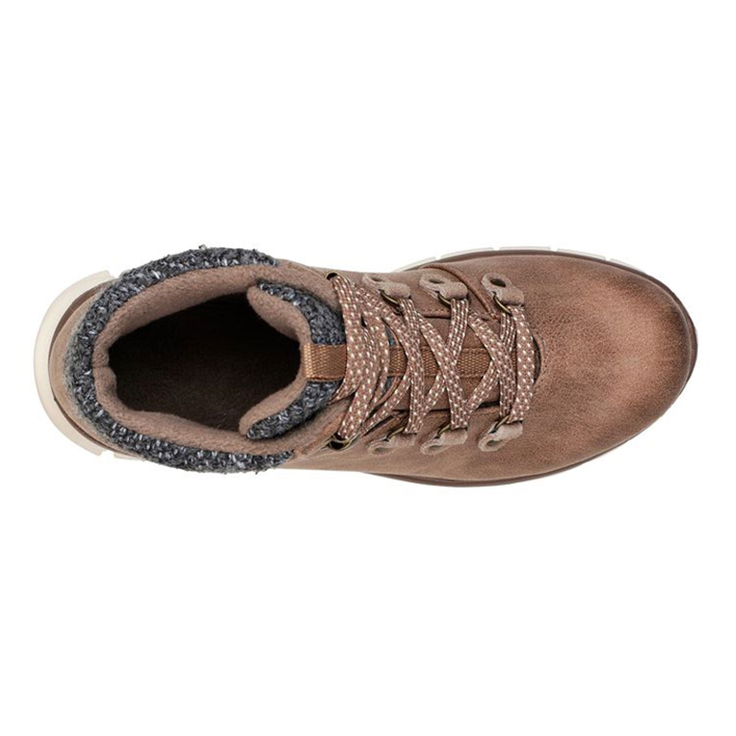 Peltz Shoes Women's Skechers Synergy - Cold Daze Boot Taupe 167200-TPE