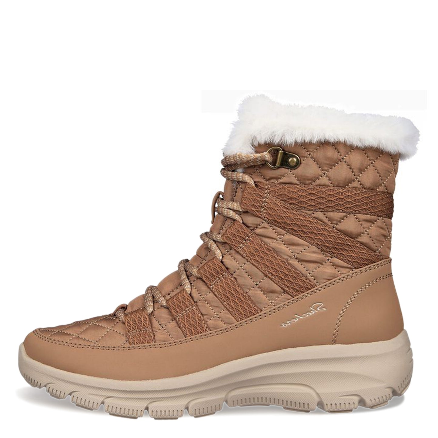 Peltz Shoes Women's Skechers Relaxed Fit: Easy Going - Moro Street Boot BROWN 167204-LTBR