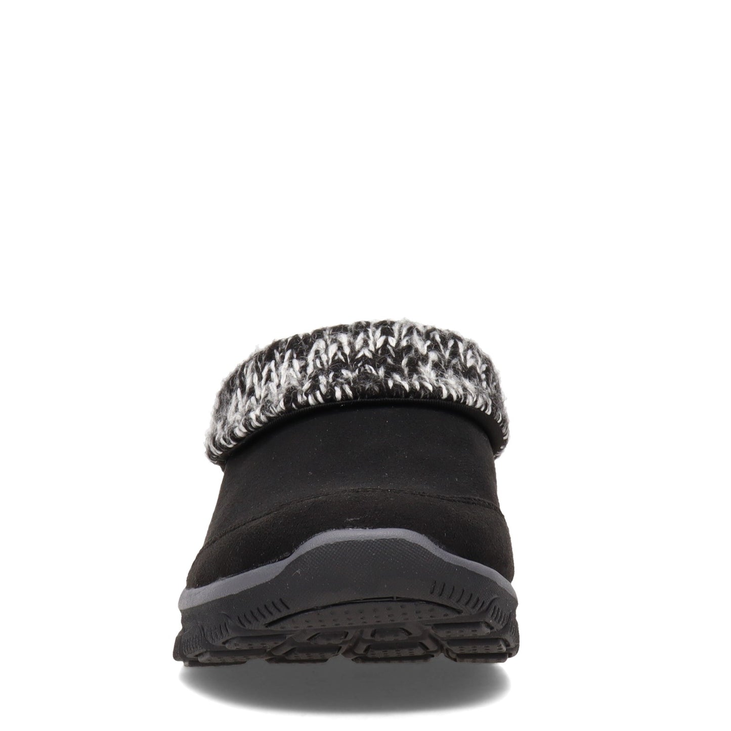 Peltz Shoes Women's Skechers Easy Going - Good Duo Fold Clog Black 167263-BLK