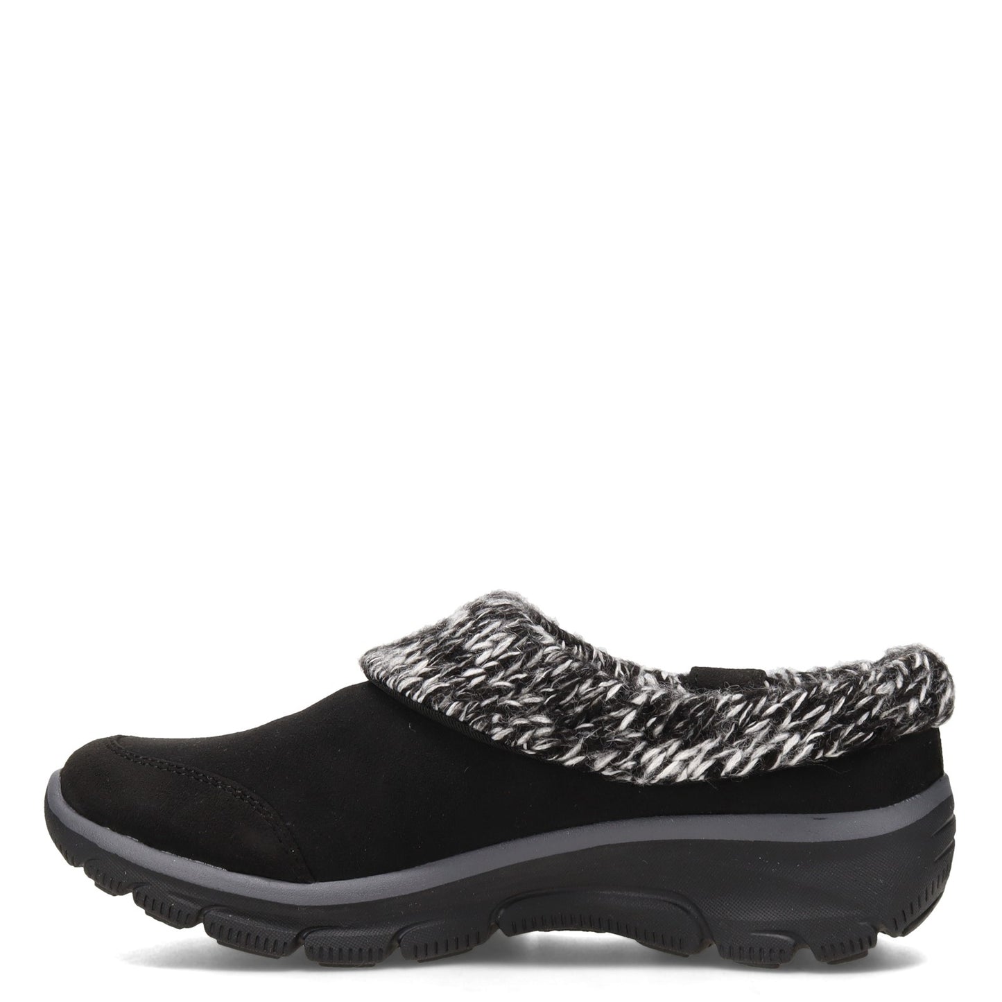 Peltz Shoes Women's Skechers Easy Going - Good Duo Fold Clog Black 167263-BLK