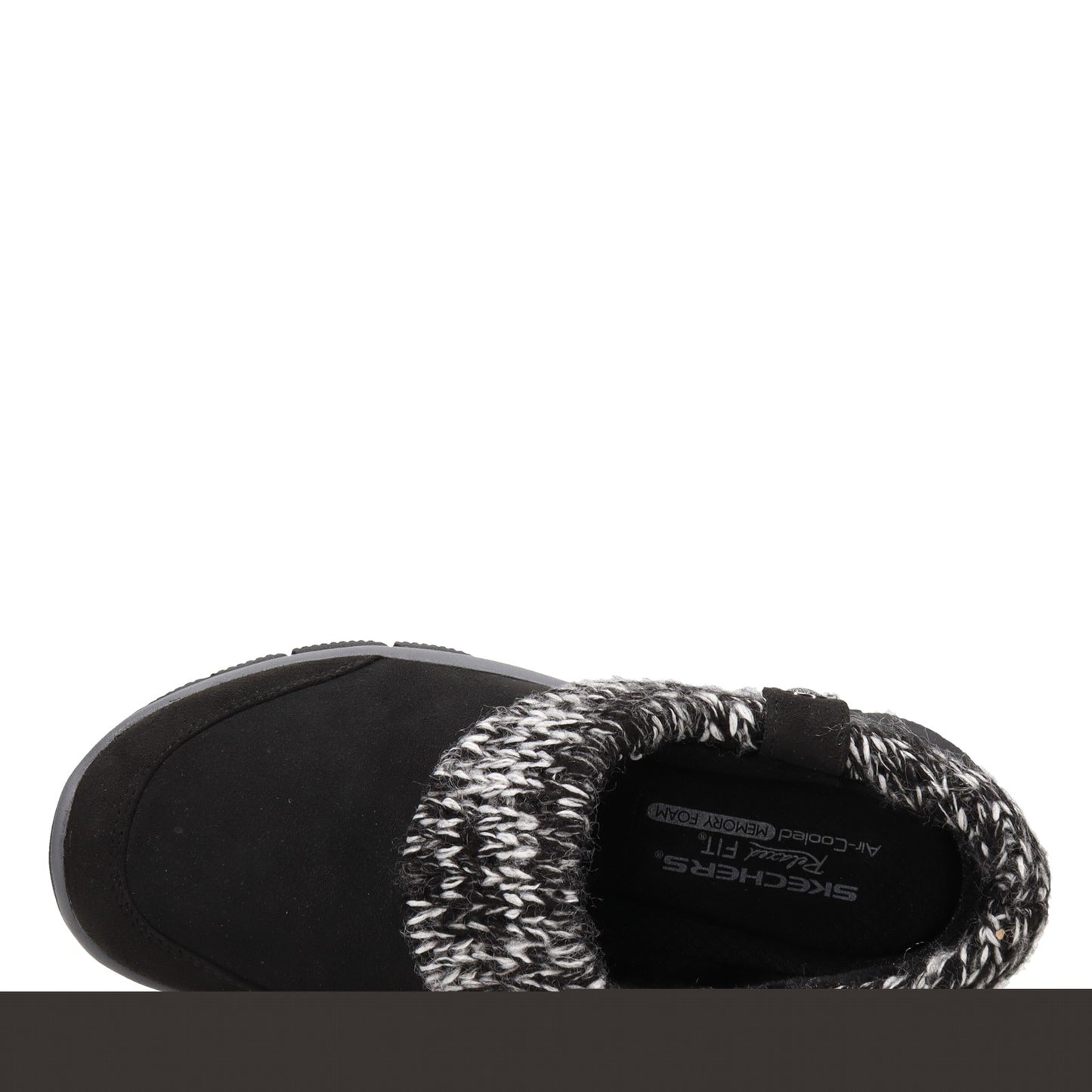 Peltz Shoes Women's Skechers Easy Going - Good Duo Fold Clog Black 167263-BLK