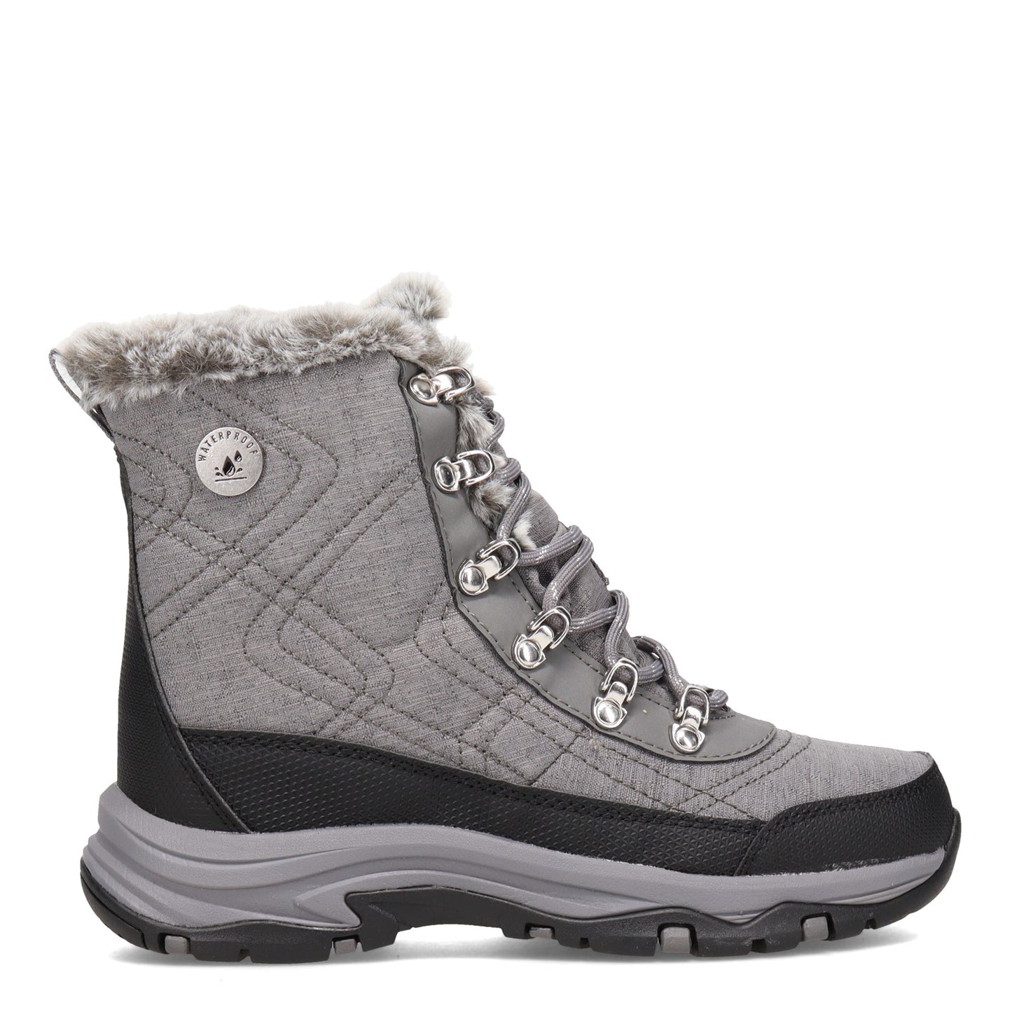 Peltz Shoes Women's Skechers Trego - Cold Blues Boot Charcoal 167283-CCL