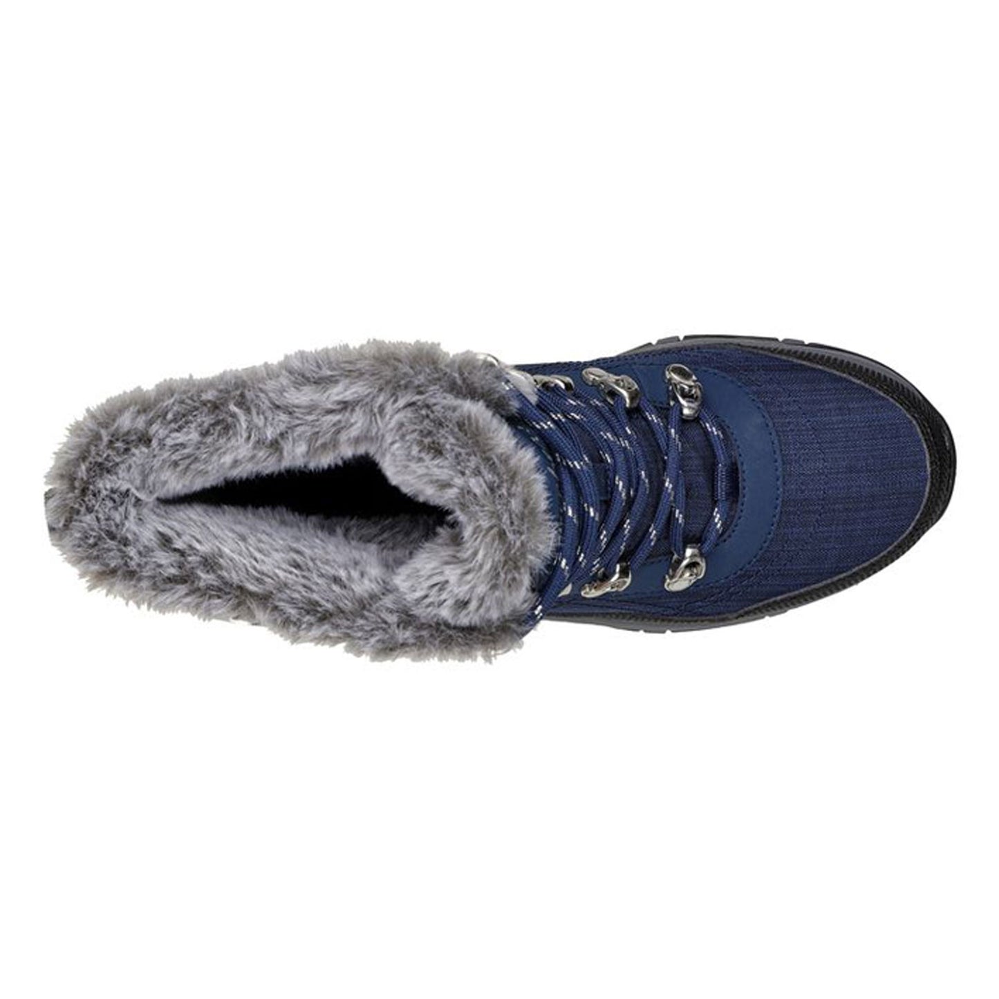 Peltz Shoes Women's Skechers Trego - Cold Blues Boot Navy 167283-NVY