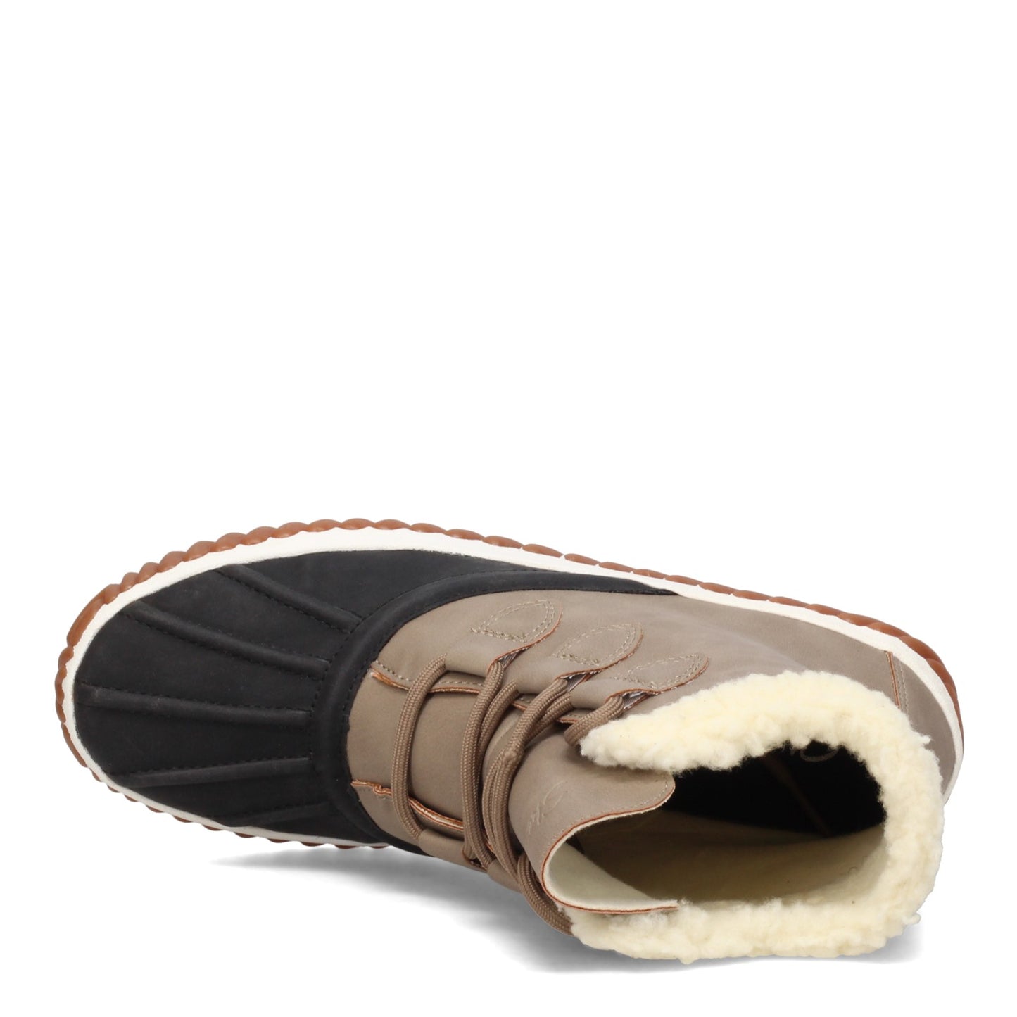 Peltz Shoes Women's Skechers Jagged Pond Boot Black/Taupe 167286-BKTP