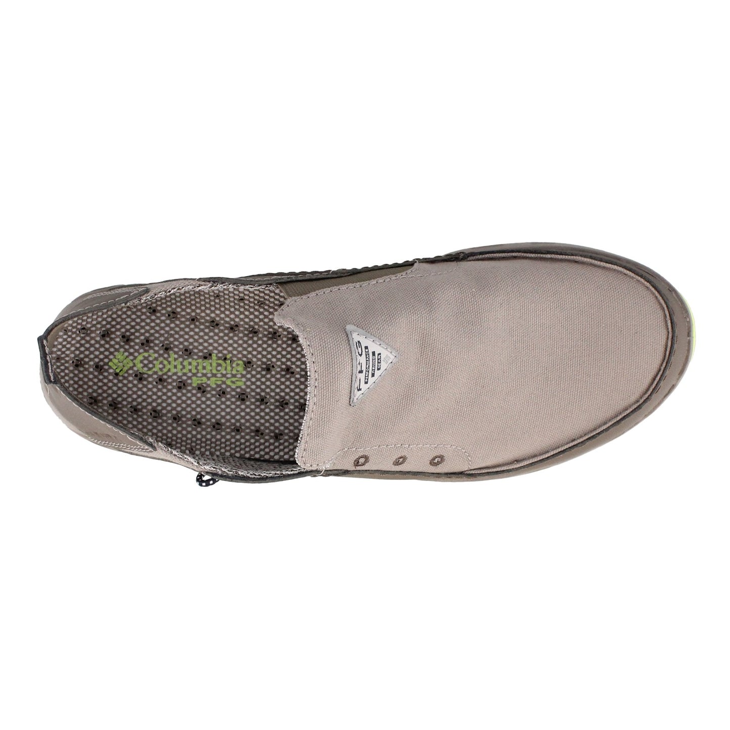 Peltz Shoes Men's Columbia Bahama Vent PFG Slip On - Wide Width KHAKI 1673142-005