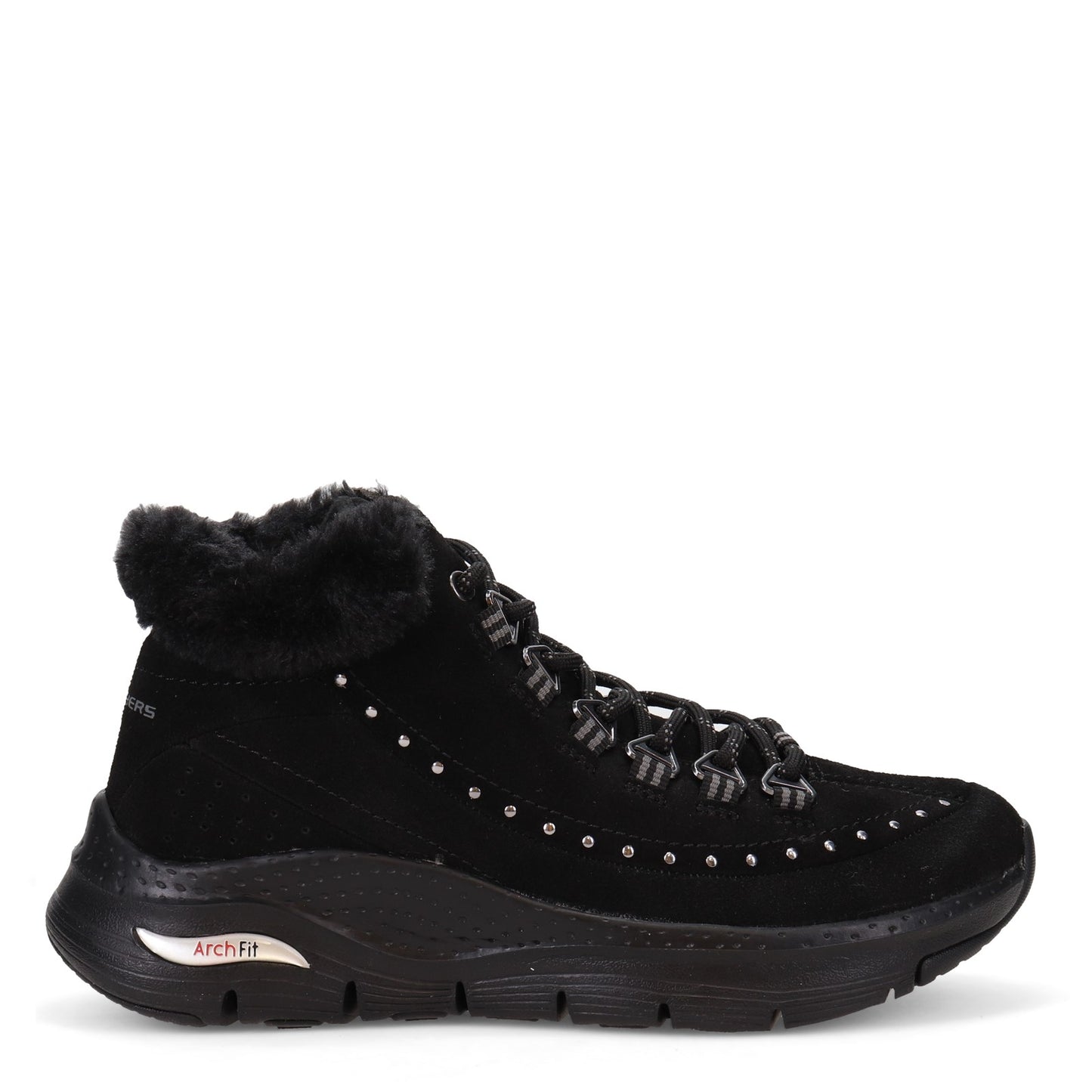 Peltz Shoes Women's Skechers Arch Fit - Goodnight Boot Black 167325-BBK