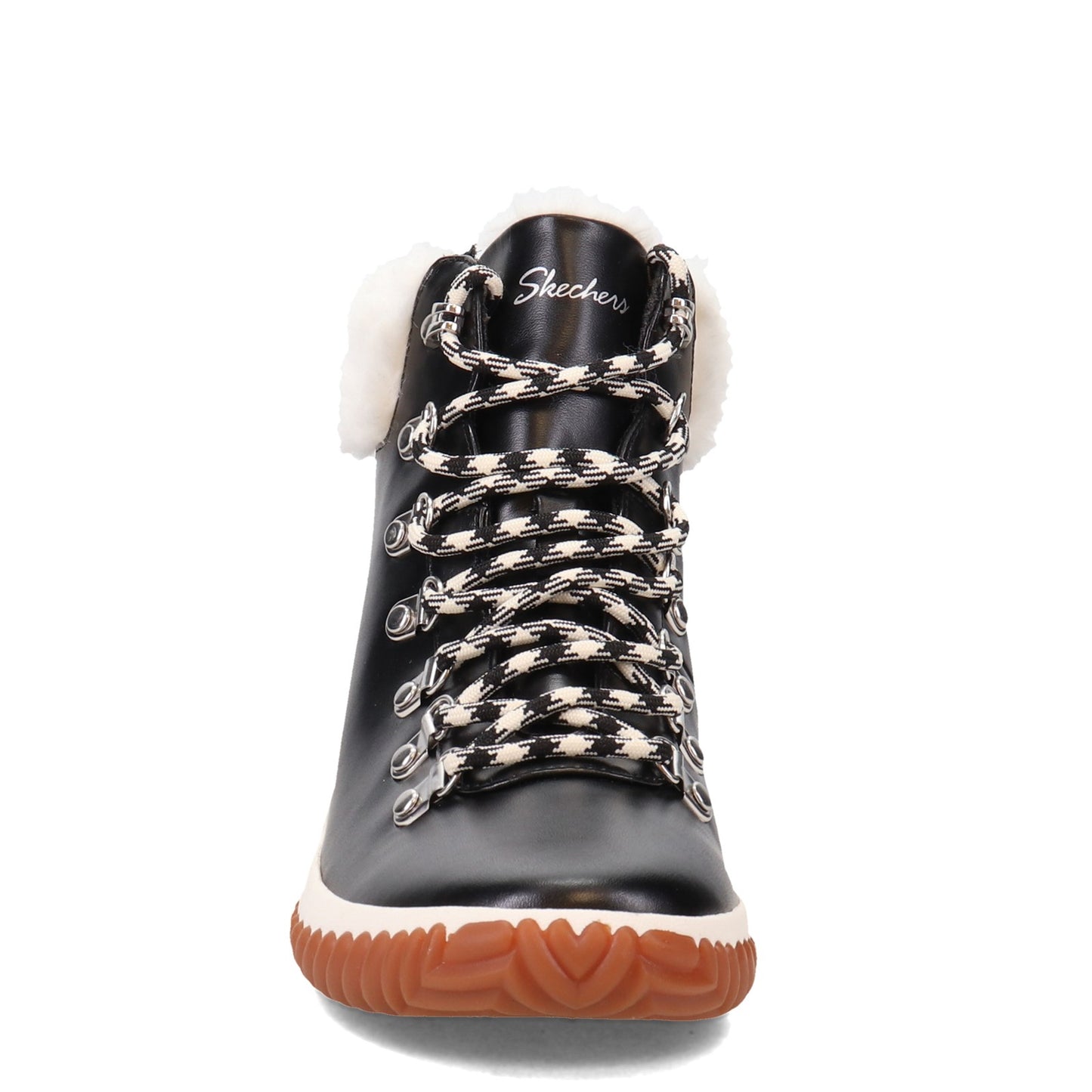 Peltz Shoes Women's Skechers Jagged Pond No Regrets Boot Black 167334-BLK