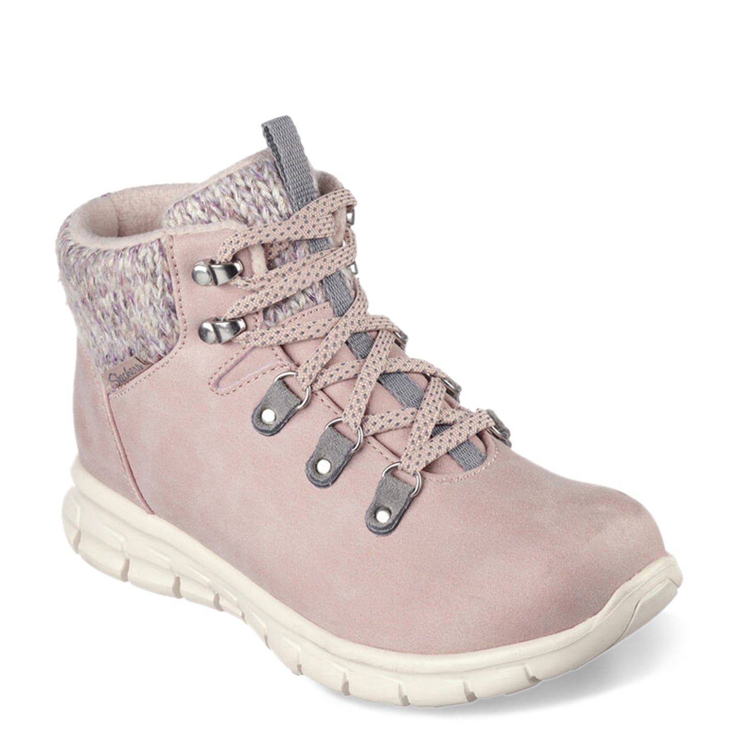 Peltz Shoes Women's Skechers Synergy - Pretty Hiker Boot PINK GREY 167340-PKGY
