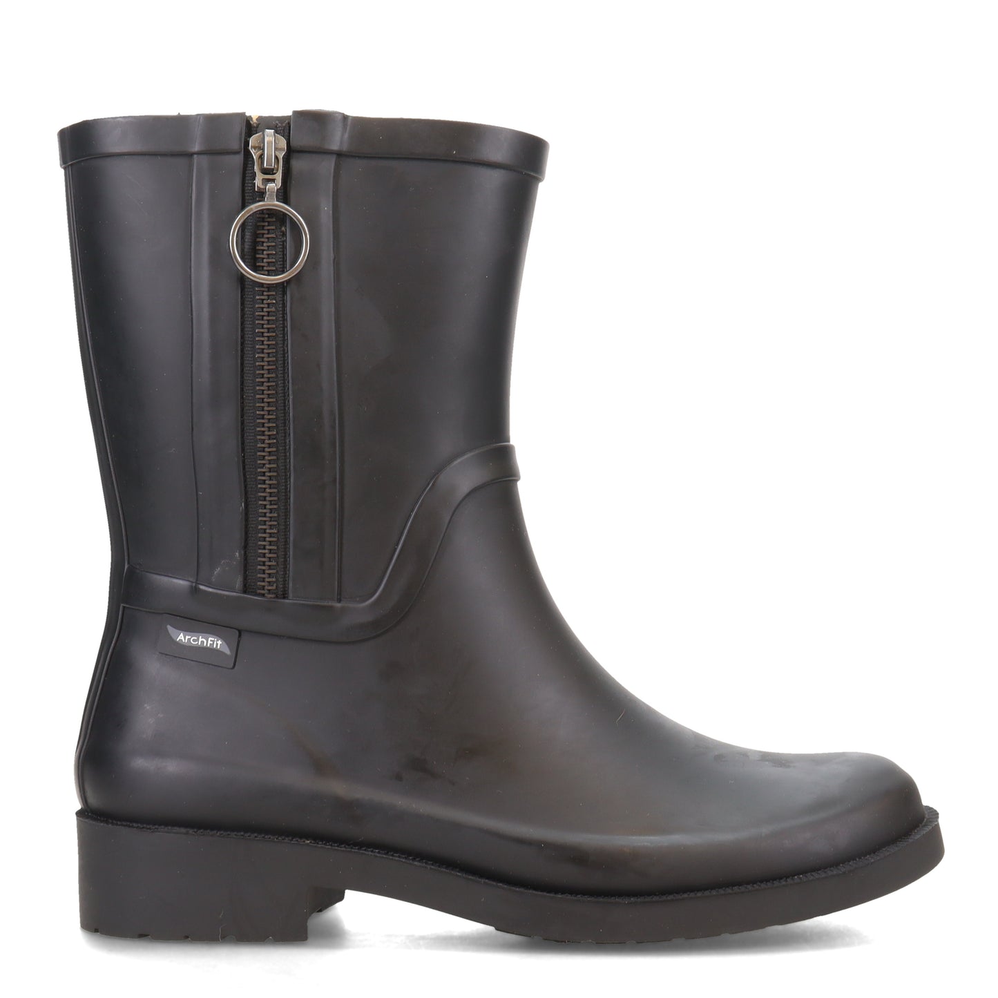 Peltz Shoes Women's Skechers Arch Fit Rain Boot Black 167380-BBK