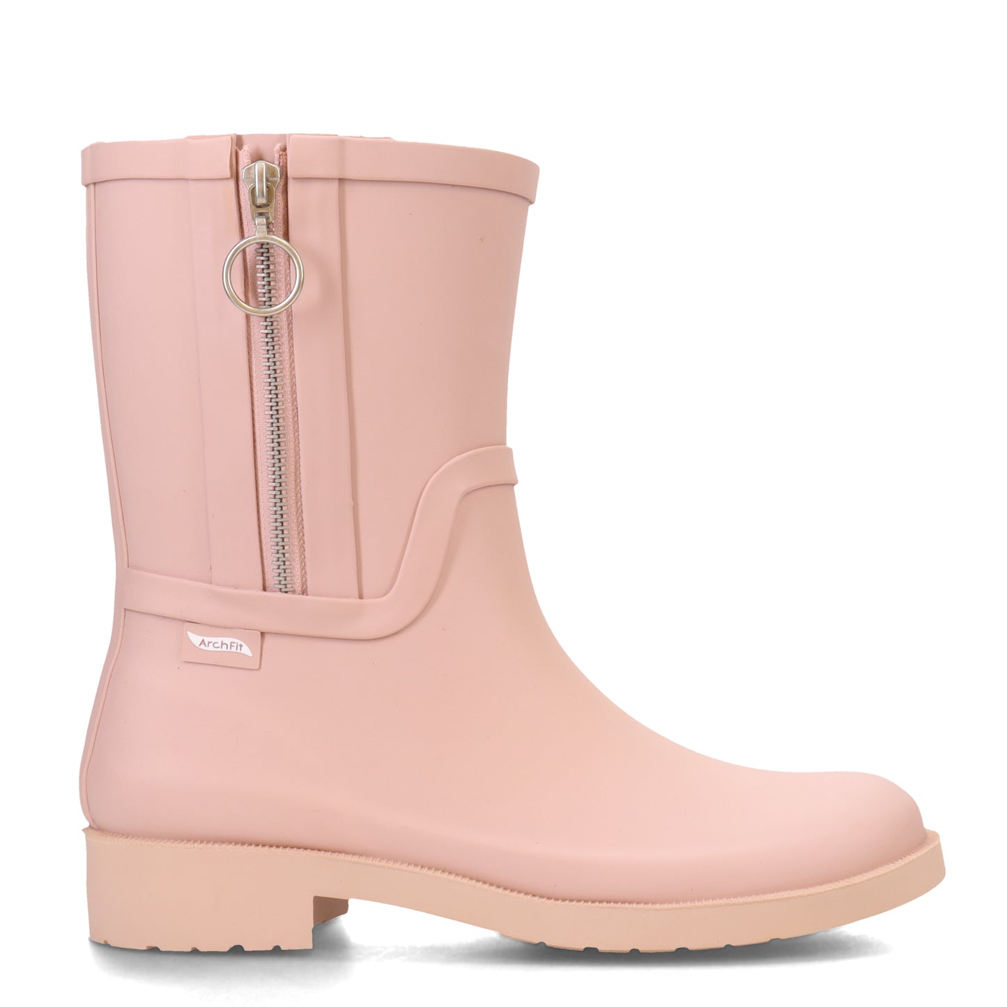 Peltz Shoes Women's Skechers Arch Fit Rain Boot Blush 167380-BLSH