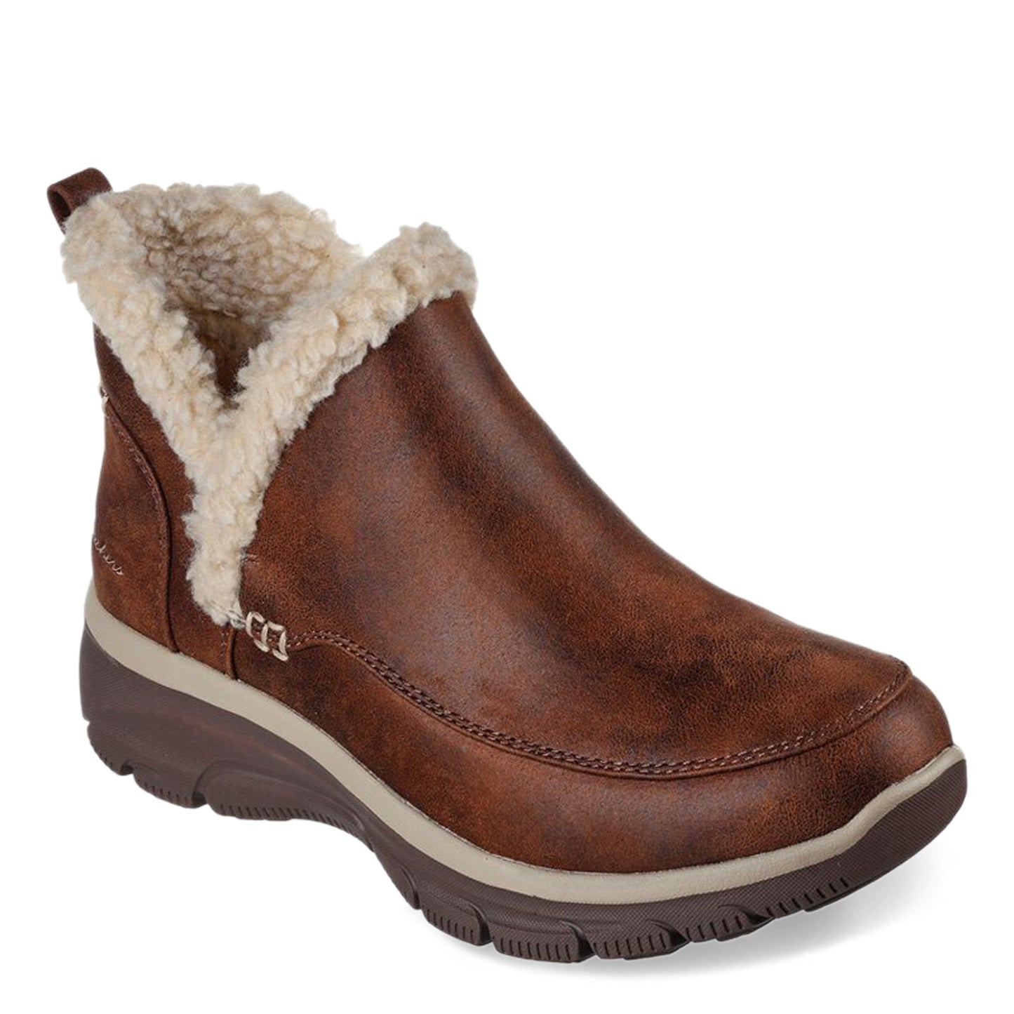 Peltz Shoes Women's Skechers Easy Going - Gold Rush Boot Chocolate 167402-CHOC