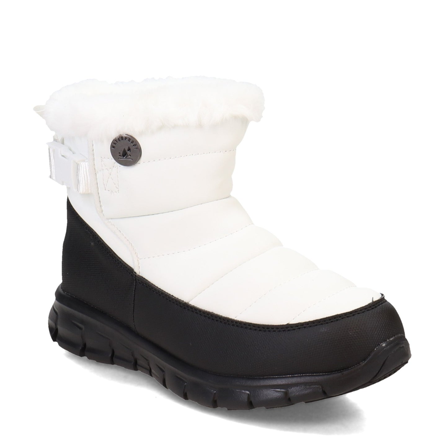 Peltz Shoes Women's Skechers Synergy - Nocturne Boot White 167423-WBK