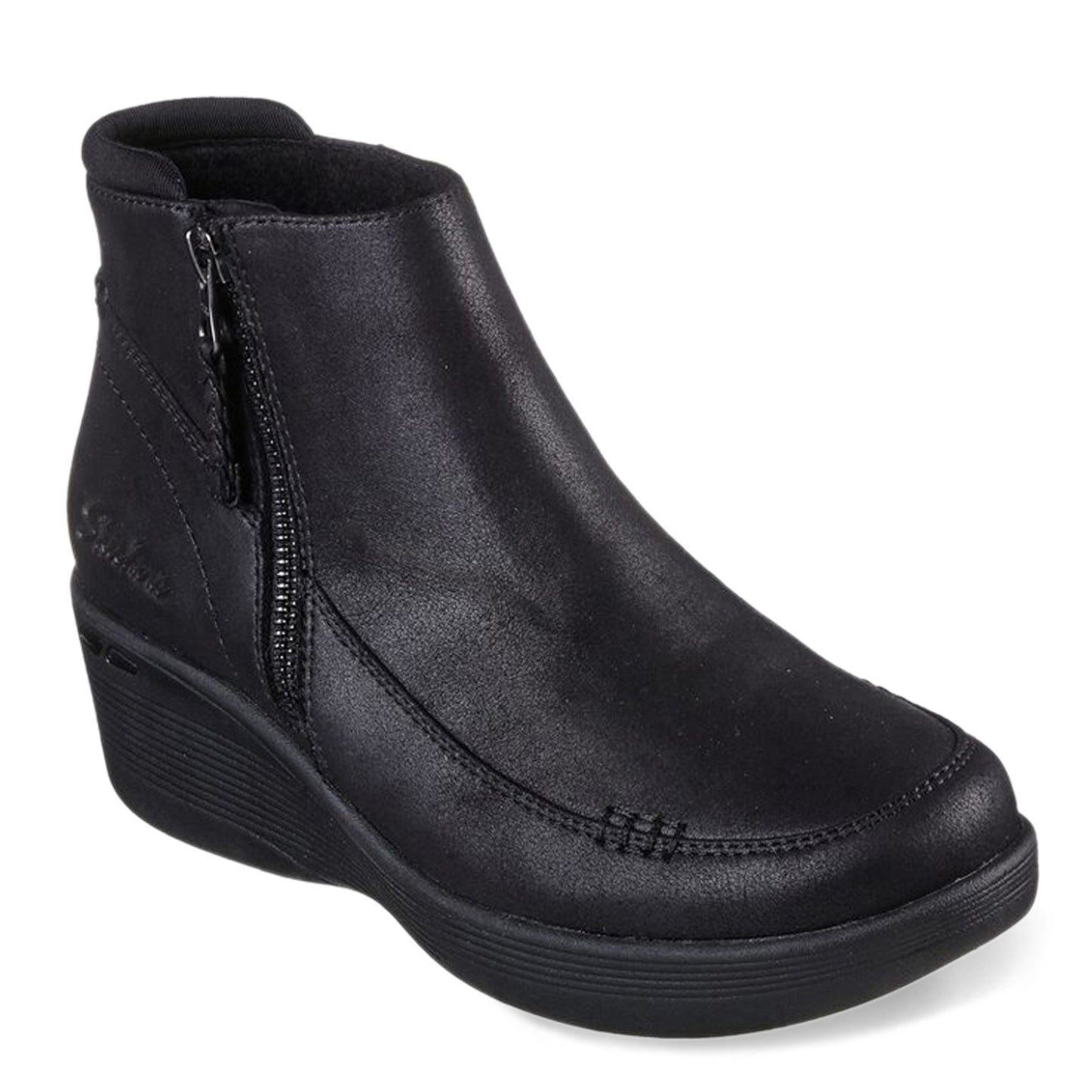 Peltz Shoes Women's Skechers Pier-Lite - Natural Charm Boot BLACK 167578-BBK