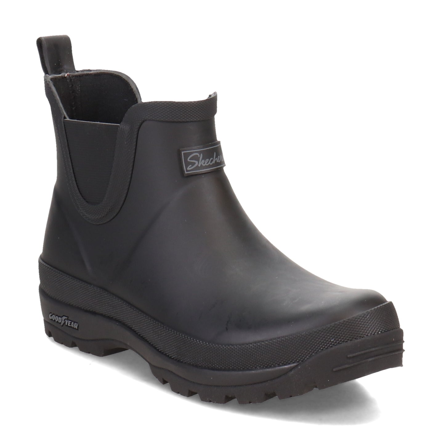 Peltz Shoes Women's Skechers Rugged Rain Boot Black 167590-BBK