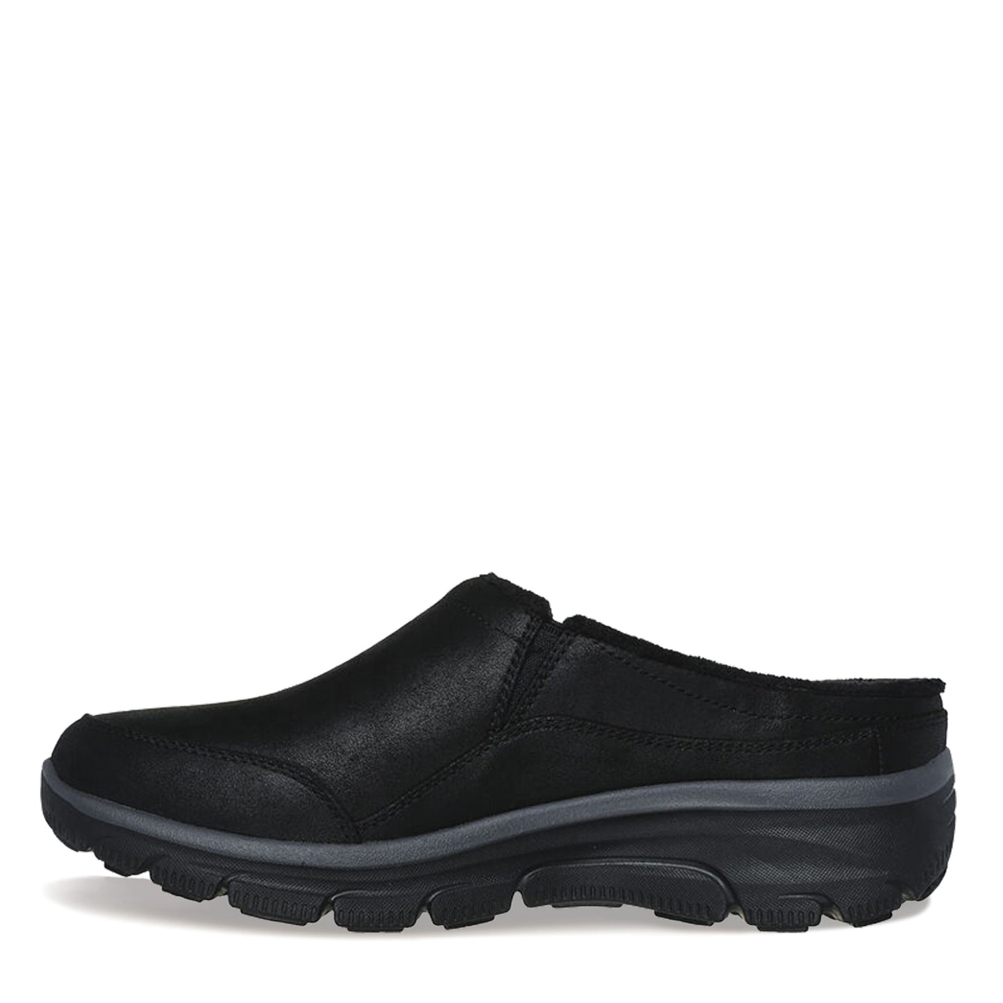Peltz Shoes Women's Skechers Relaxed Fit: Easy Going - Latte 2 Clog Black 167870-BLK