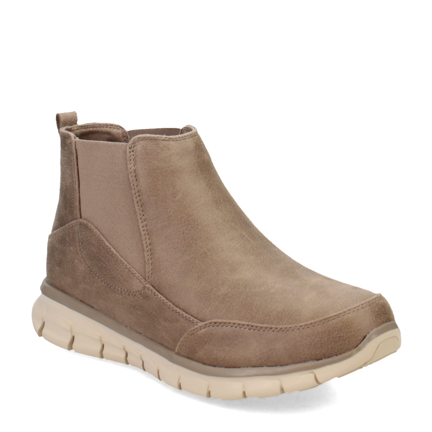 Peltz Shoes Women's Skechers Synergy Chelsea Boot Taupe 167934-TPE