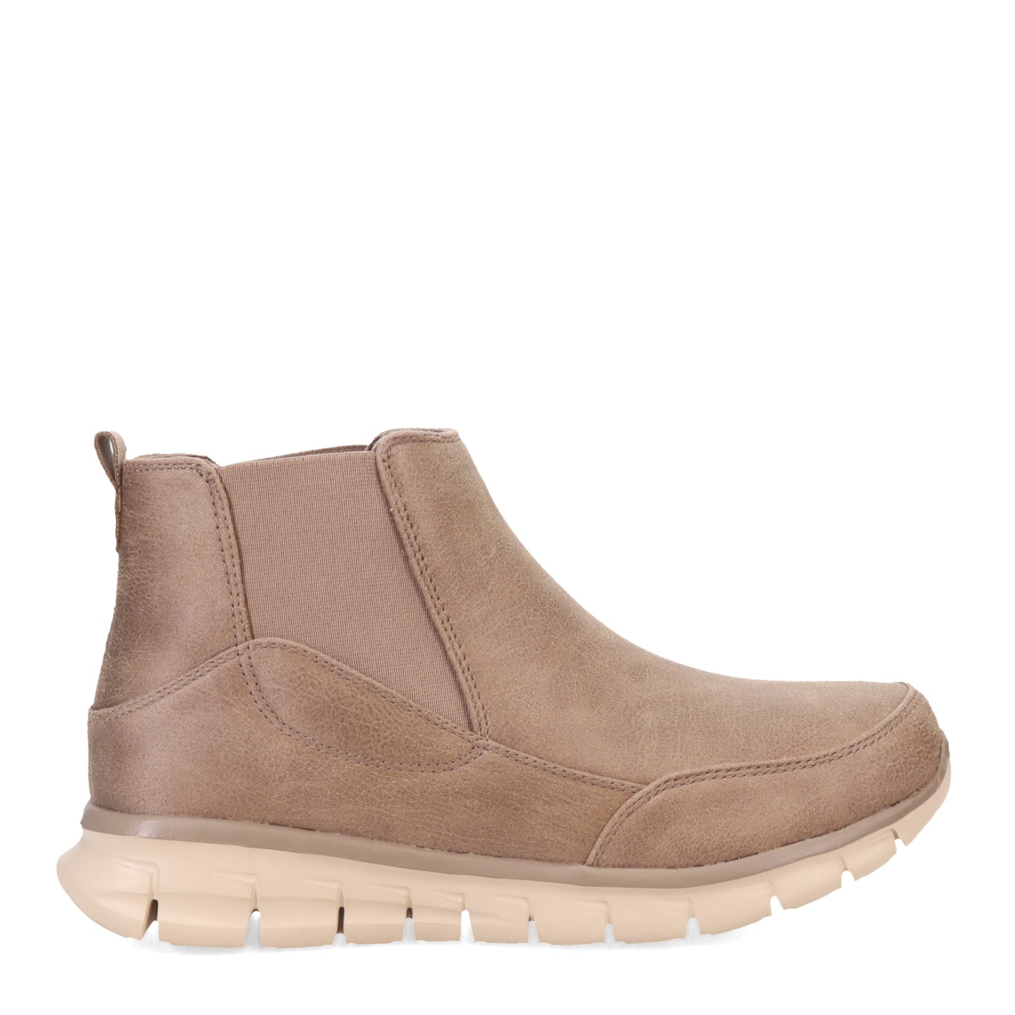 Peltz Shoes Women's Skechers Synergy Chelsea Boot Taupe 167934-TPE