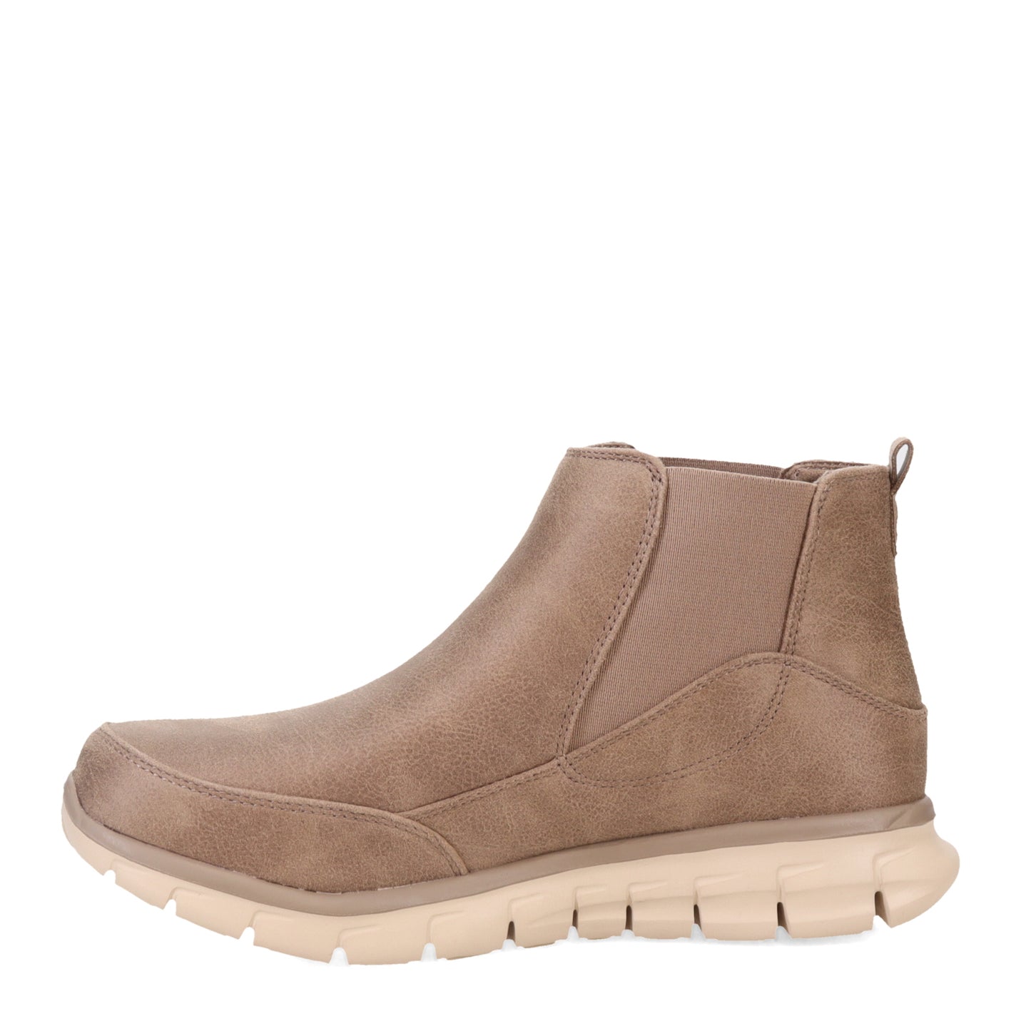 Peltz Shoes Women's Skechers Synergy Chelsea Boot Taupe 167934-TPE