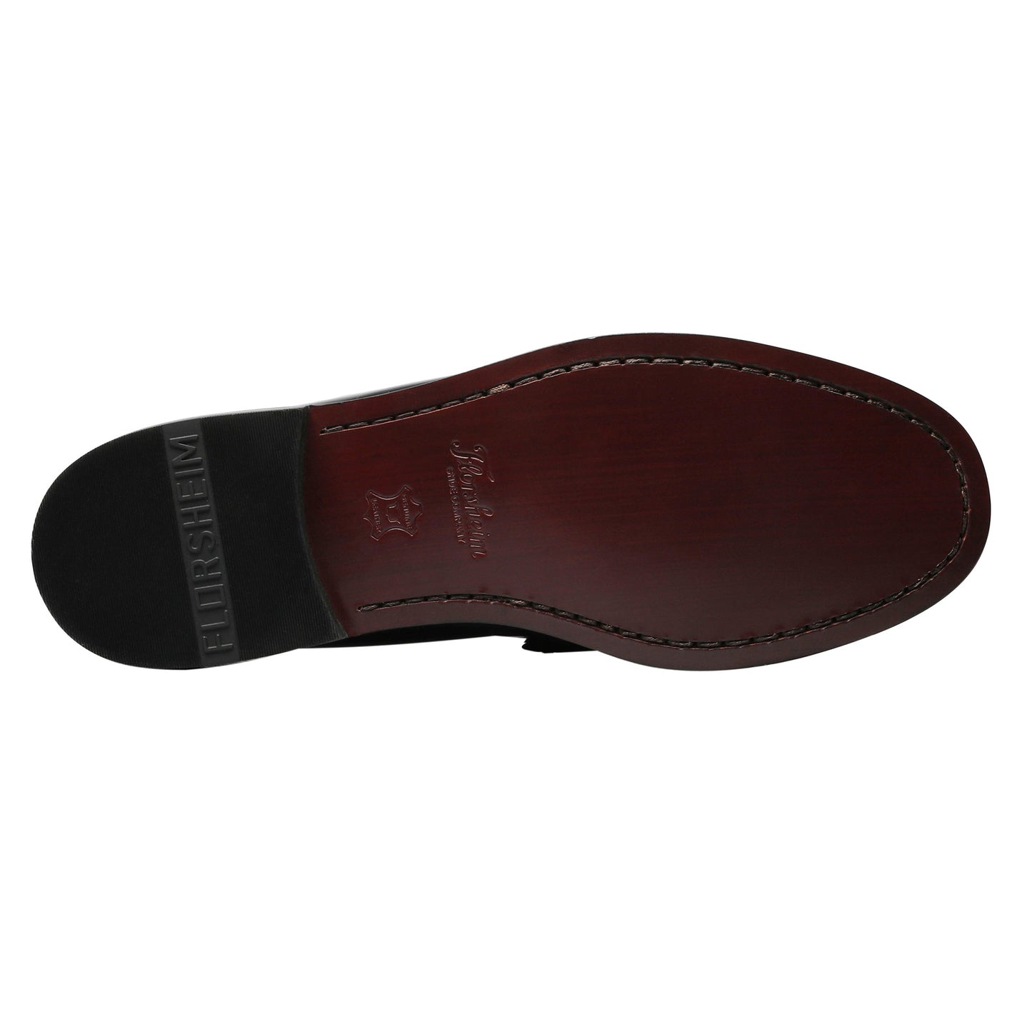 Peltz Shoes Men's Florsheim Berkeley Penny Loafer BURGUNDY 17058-05