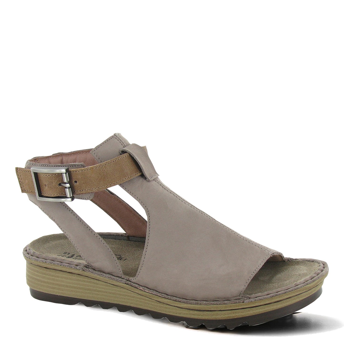 Peltz Shoes Women's Naot Verbena Sandal Stone/Latte Brown 17115-WAJ