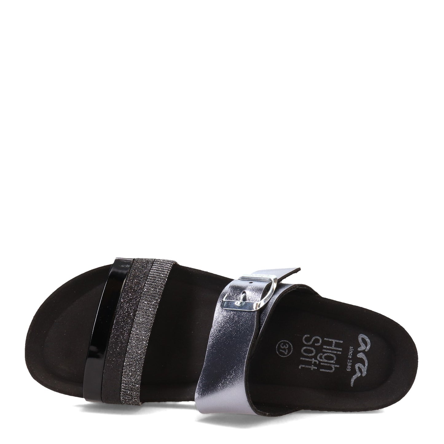 Peltz Shoes Women's ara Bonnie Sandal BLACK 17280-05