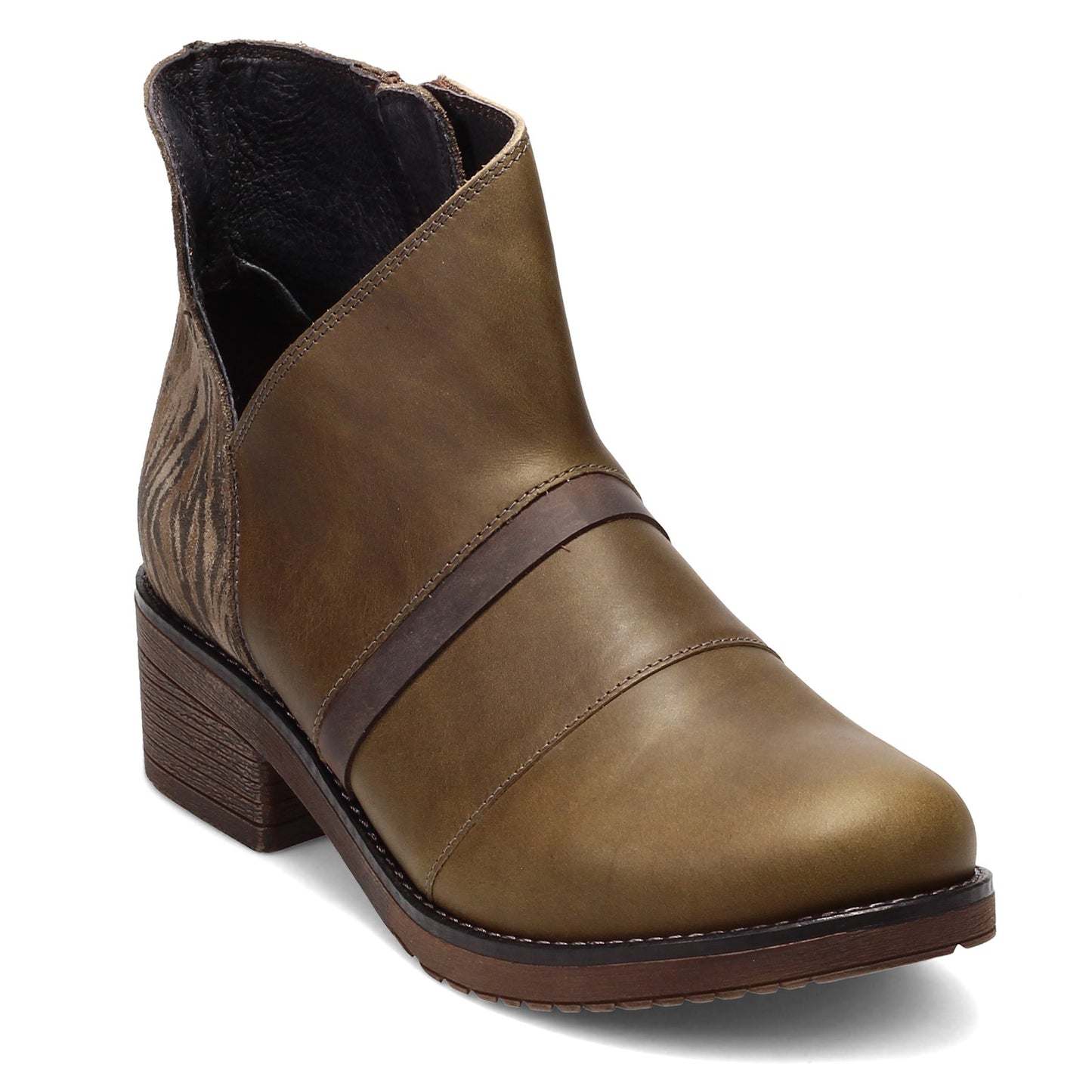 Peltz Shoes Women's Naot Emerald Boot OLIVE 17621-VAS