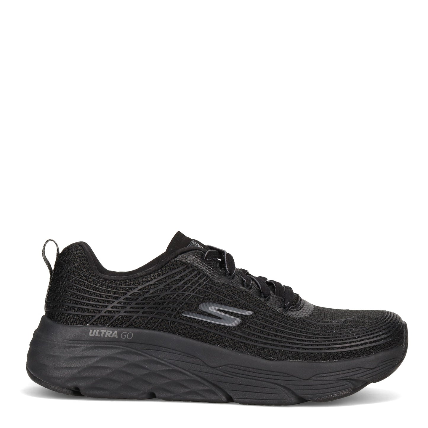 Peltz Shoes Women's Skechers GOrun Max Cushioning Elite Sneaker BLACK 17693-BBK