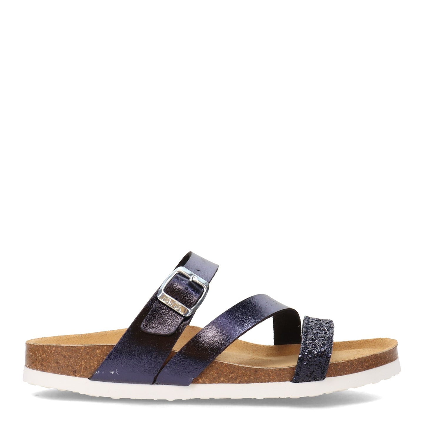 Peltz Shoes Women's ara Felipa Sandal BLUE METALLIC 17703-02