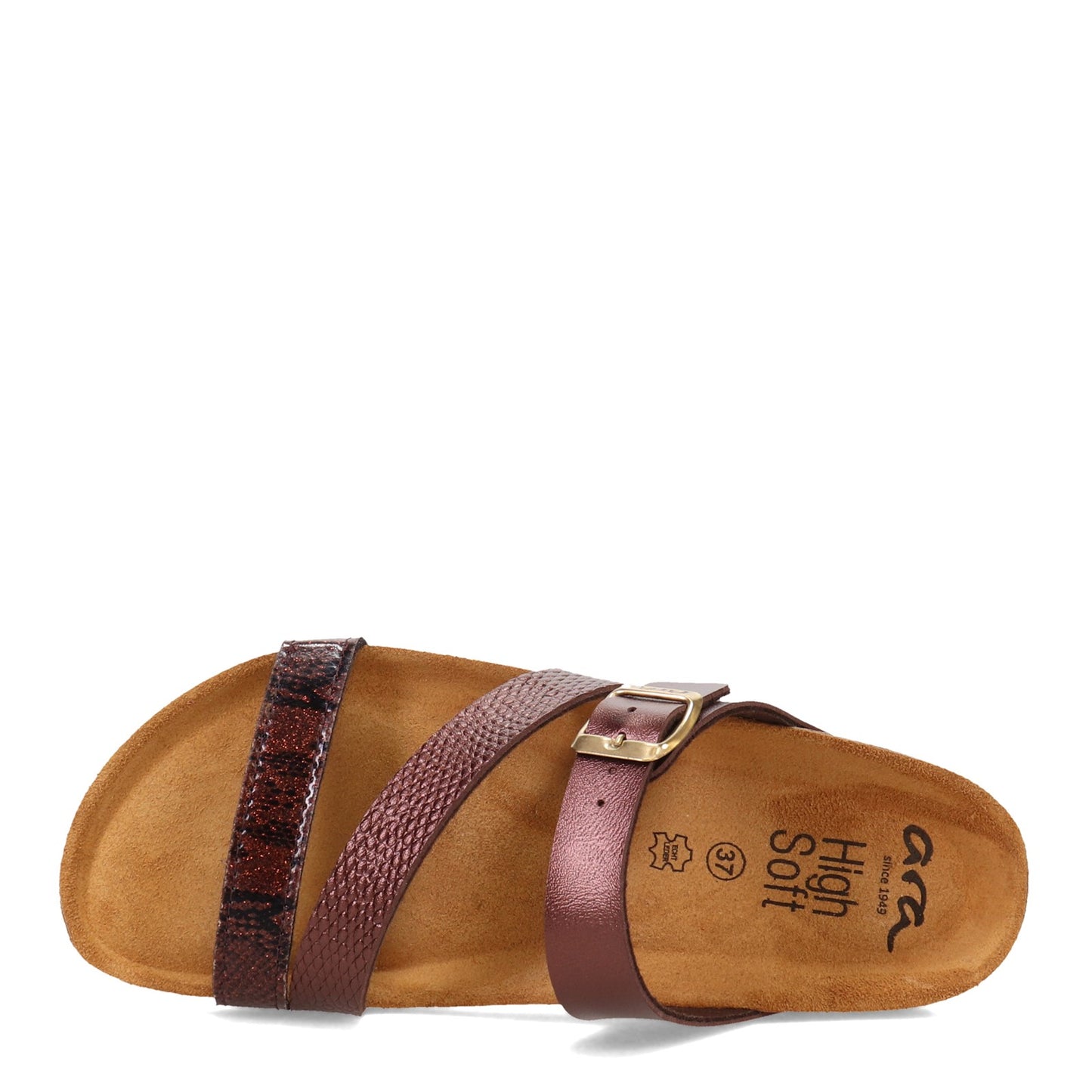 Peltz Shoes Women's ara Felipa Sandal BRONZE BROWN 17703-13