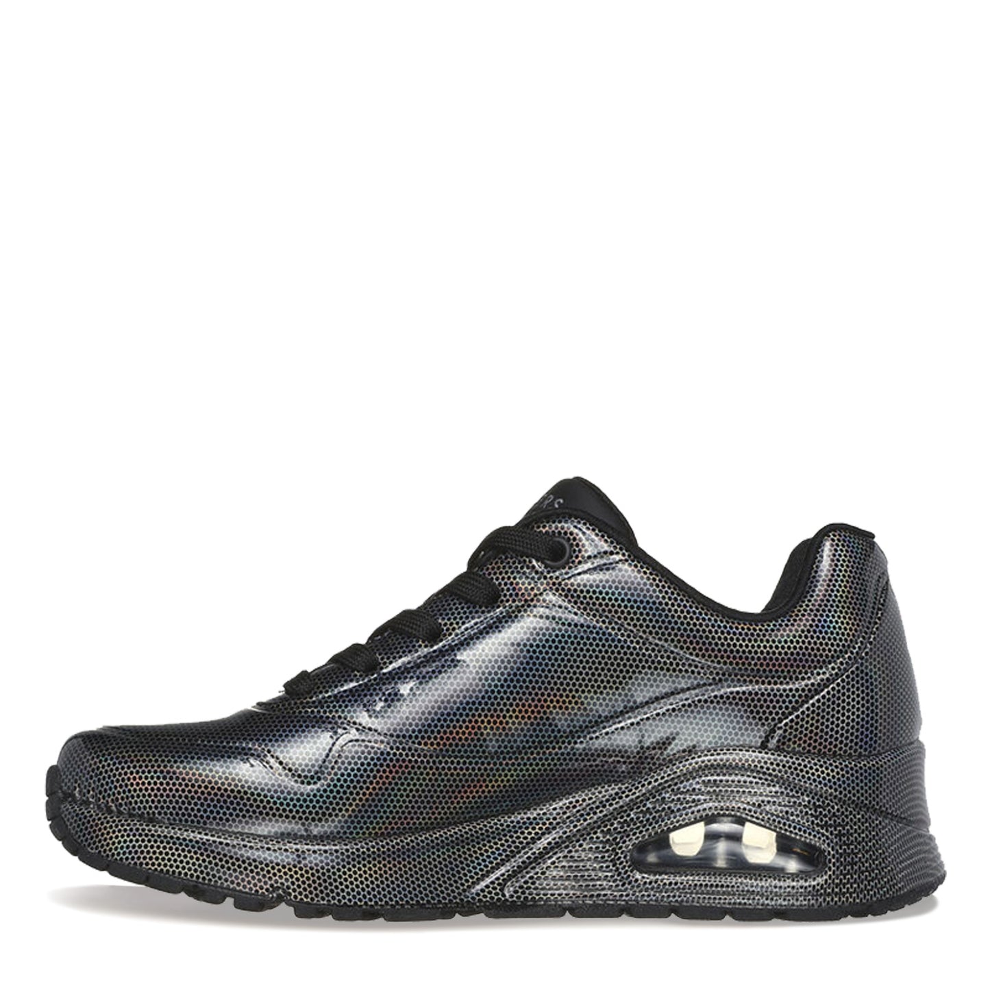 Peltz Shoes Women's Skechers Street Uno - Dark Light Sneaker Gunmetal 177127-GUMT