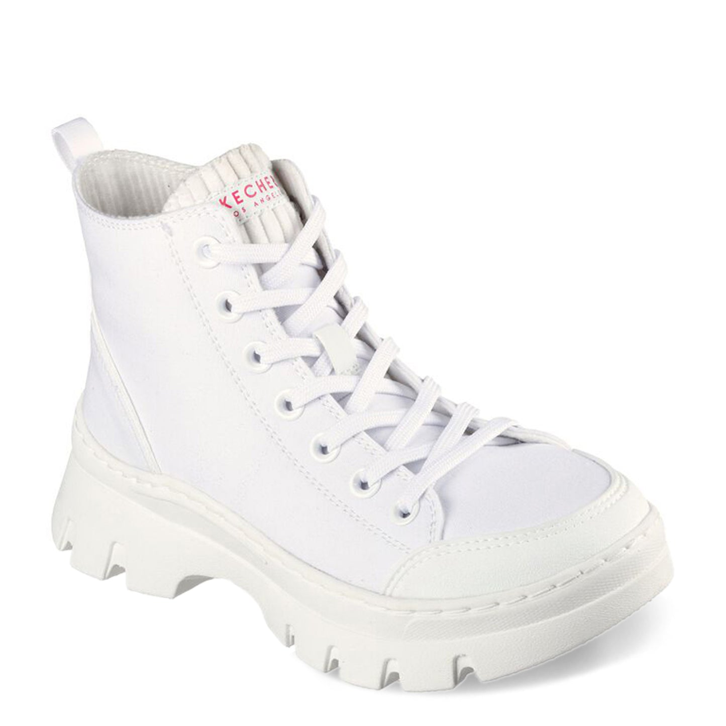 Peltz Shoes Women's Skechers Street Roadies Surge - Rompers Boot White 177260-WHT