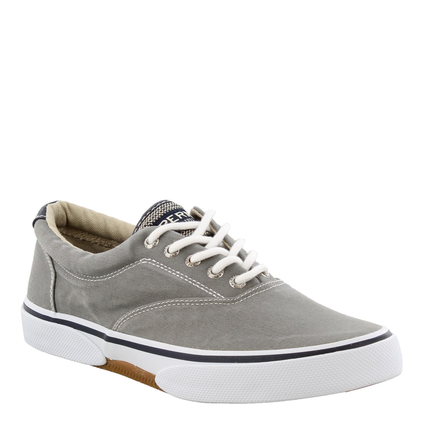 Peltz Shoes Men's Sperry Halyard Sneaker GRAY 1772706